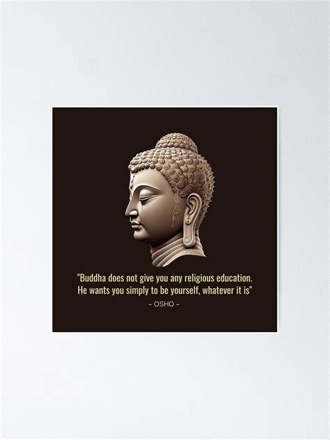 "Inner Peace and Motivation with Osho's Buddha Quotes" Poster for Sale ...