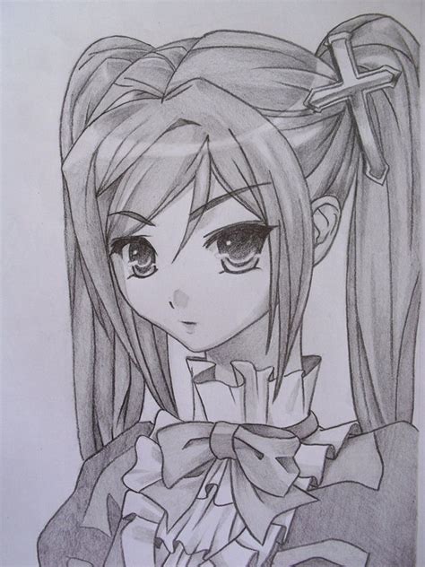 Anime Characters Pencil Sketches - Aters