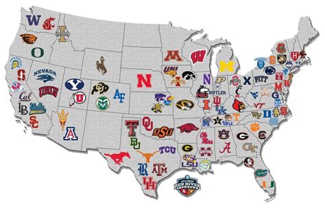 Map of the Day - US College hoops Map via #NissanUltimateAcces - GIS ...