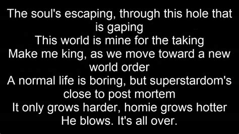 Lose Yourself Eminem Lyrics