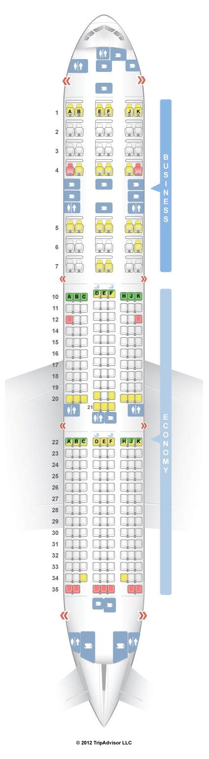 Boeing 777 200Lr Seat Map - Tourist Map Of English