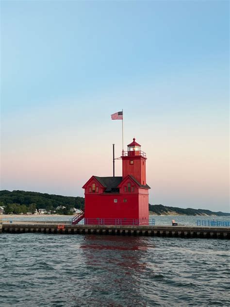 Michigan Lighthouse | Holland michigan, Lake michigan, Michigan