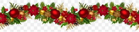 Borders And Frames Christmas Garland Clip Art, PNG, 6183x1466px ...