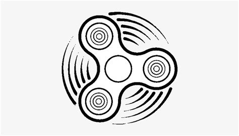 Fidget Spinner Coloring Page - Fidget Spinner Clip Art PNG Image ...