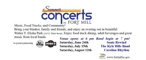 Fort Mill Now Offering Free Summer Concerts | See Fort Mill South Carolina