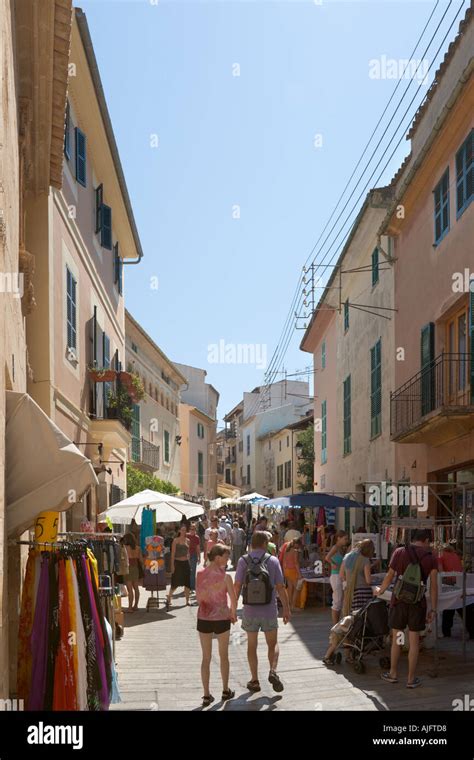 Market stall alcudia market alcudia hi-res stock photography and images ...