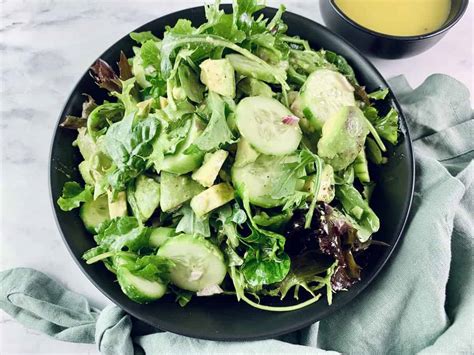 Famous French Green Salad & Vinaigrette - Salads with Anastasia