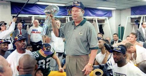 Mike Holmgren and the Lombardi Trophy Super Bowl XXXI. Mike Holmgren ...