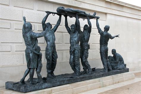 Armed Forces Memorial - The Stretcher Bearers - Ian Rank-Broadley