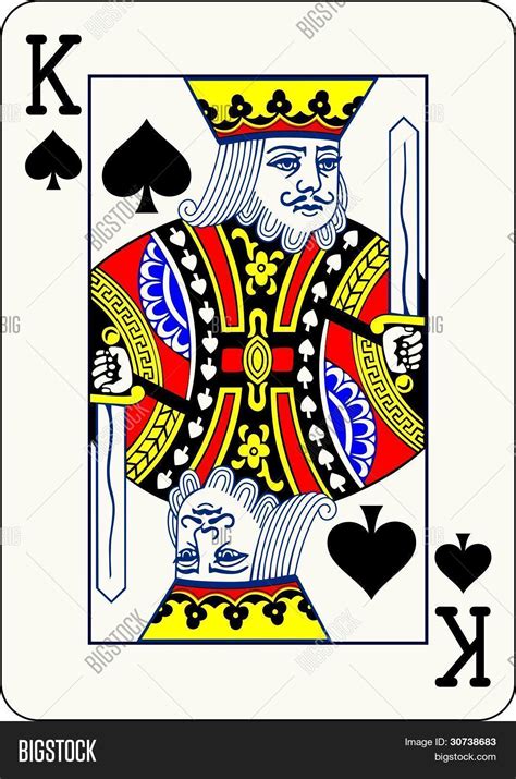 King Spades - Vector Illustration Vector & Photo | Bigstock