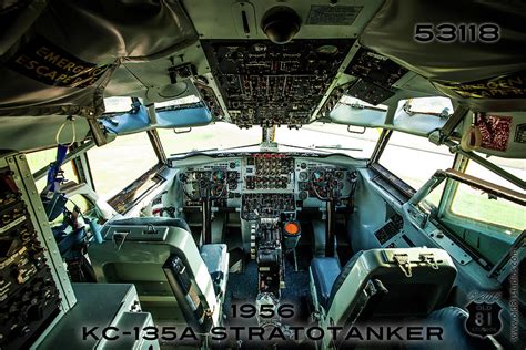 Cockpit view of 1956 KC-135 Stratotanker 53118 Photograph by JC Kirk ...