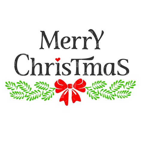 Merry Christmas Bough Word Art SVG - Etsy | Merry christmas sign, Merry ...