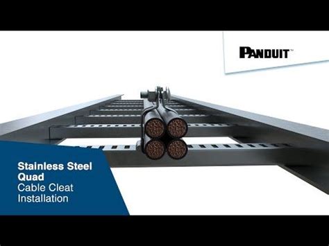 Panduit on LinkedIn: Stainless Steel Quad Cable Cleat Installation