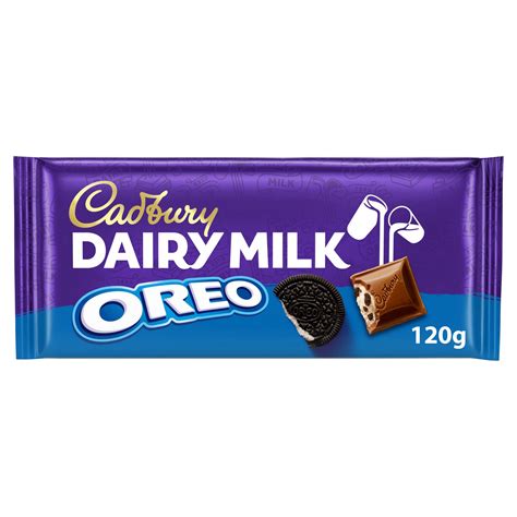 Cadbury Dairy Milk with Oreo Chocolate Bar 120g | Single Chocolate Bars ...