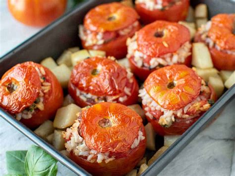 Rice Stuffed Tomatoes {Best Ever} | Marcellina in Cucina