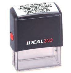 Ideal 200 Self Inking Stamp