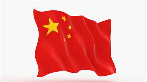 China flag animation 3D model - TurboSquid 1613374