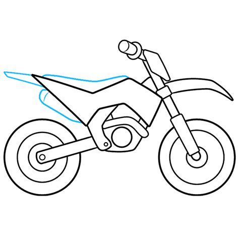 How to Draw a Ktm Dirt Bike Step by Step - Gonzalez Critak