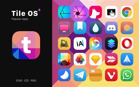 Tile OS 3 - A macOS Iconpack by octaviotti on DeviantArt