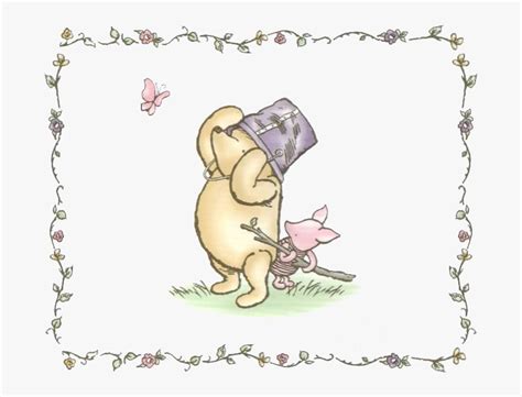 Winnie The Pooh Png -border Classic Winnie The Pooh - Vintage Classic ...