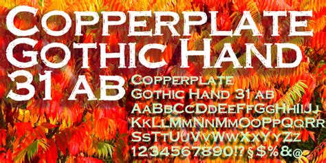 Copperplate Gothic Hand Font | Webfont & Desktop | MyFonts