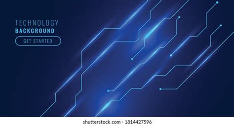 Technology Background Circuit Lines Diagram Design Stock Vector ...