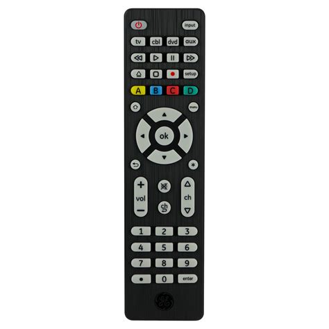 GE 4-Device Universal Remote Control, Black, 34457 - Walmart.com ...