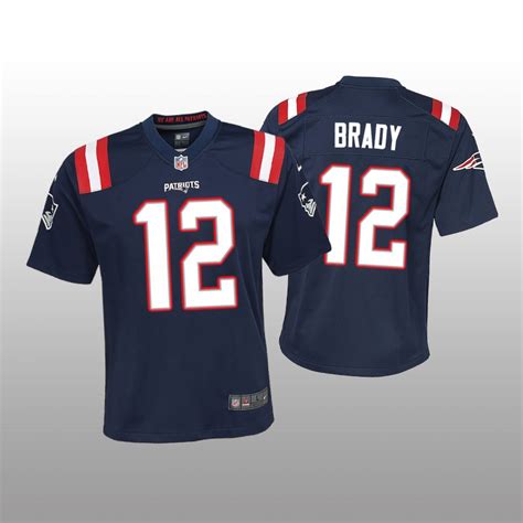 New England Patriots Tom Brady Navy Jersey Game – Youth – KatinatSports ...