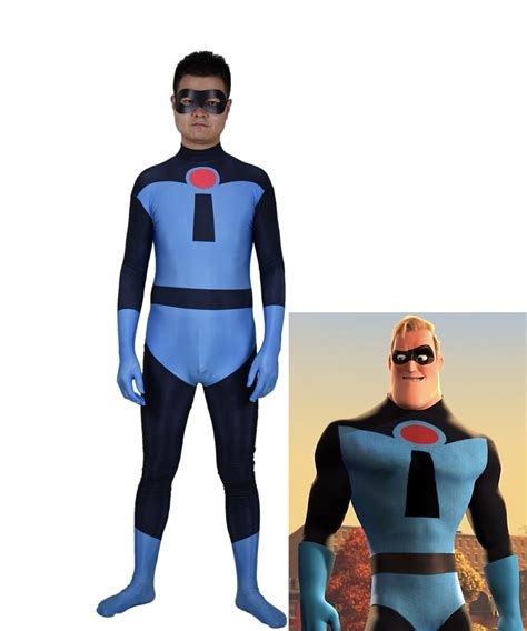 Custom Made The Incredibles 2 Mr. Incredible Costume Spandex Printed ...