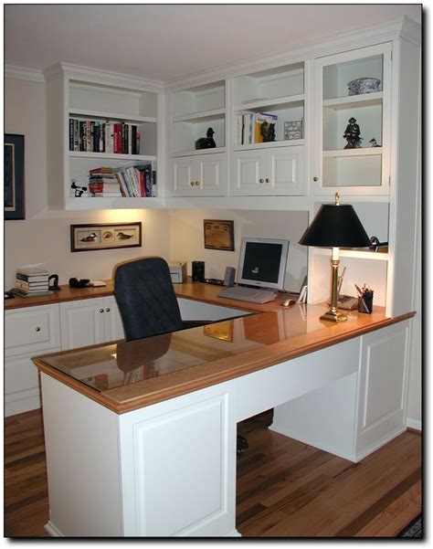 Home Office in "U" shape with desk | craft room | Pinterest