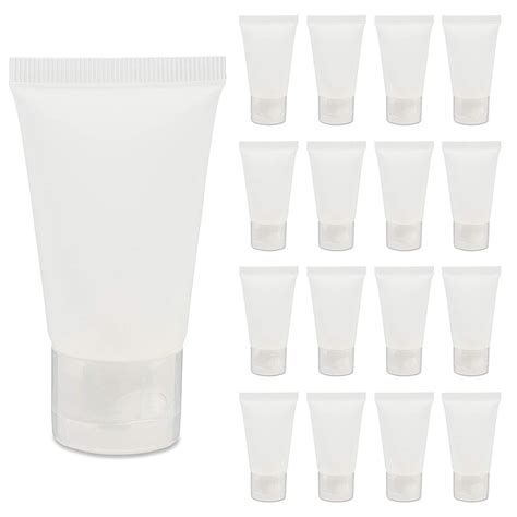 Plastic Cosmetic Tubes, Empty Containers with Flip Cap (1 oz, 50 Pack ...