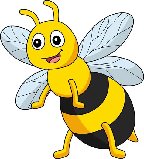 abeja dibujos animados color clipart ilustración 6325747 Vector en Vecteezy