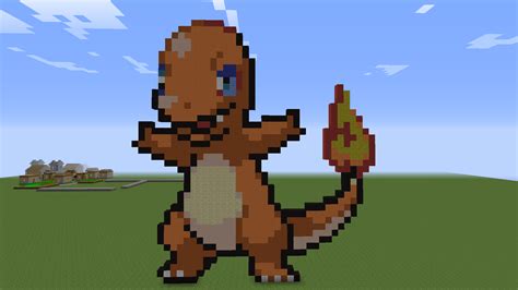 Charmander Pixel Art Minecraft 4/151 Pokemon!! by ArtisticNinja on ...