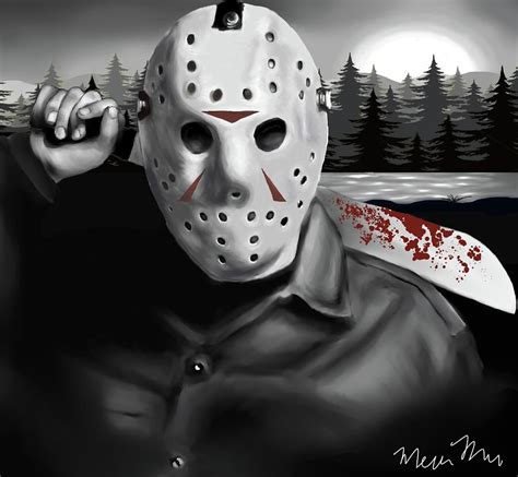 Jason Voorhees Digital Art by Meredith M