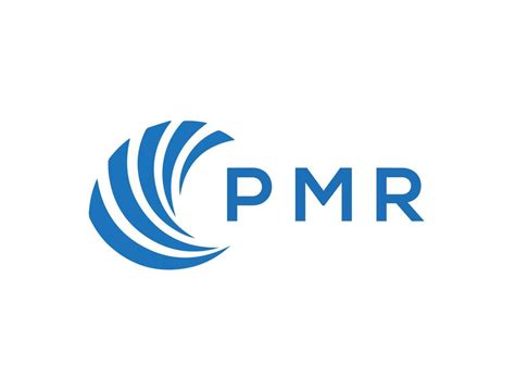 PMR letter logo design on white background. PMR creative circle letter ...