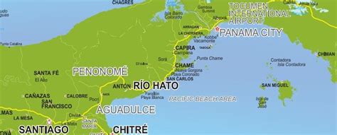 Image result for panama map rio hato | Rio hato, Panama, Rio