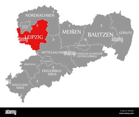 Leipzig map Cut Out Stock Images & Pictures - Alamy