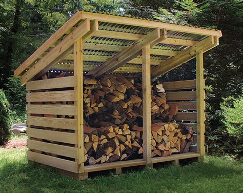 6x8 Firewood Shed Plans 2 Cord Wood Shed DIY Plan | Etsy