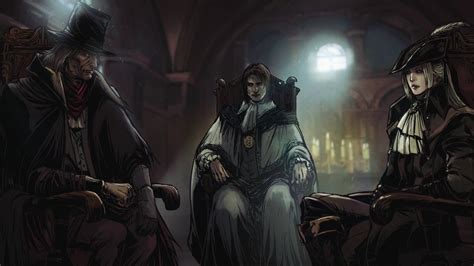 Bloodborne Vicar Laurence, Gehrman and lady maria by Raquel Cornejo ...