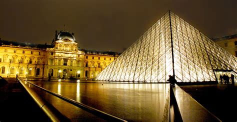 World Beautiful Places: Pyramid at Louvre Museum Paris