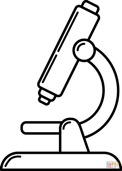 Microscope coloring page | Free Printable Coloring Pages