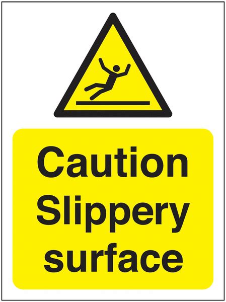 Caution Slippery Surface Sign | Seton