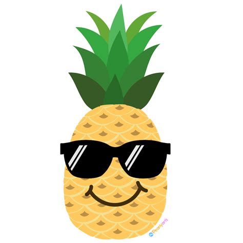 FREE Cute Pineapple Clipart (Royalty-free) | Pearly Arts