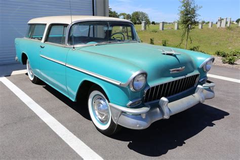 No Reserve: 1955 Chevrolet Bel Air Nomad Project for sale on BaT ...