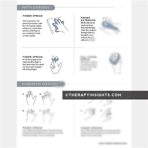 Intrinsic Hand Strengthening – Adult and pediatric printable resources ...