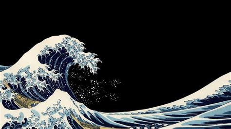 Wide Great Wave of Kanagawa (2560x1440) - Wallpaper | Laptop wallpaper ...