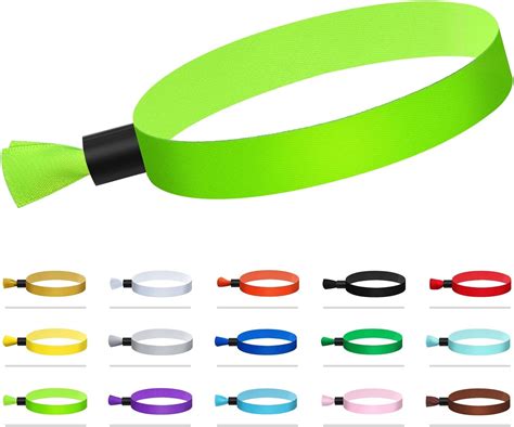 Amazon.com : 100 Pcs Cloth Event Wristband, Disposable Wristbands for ...