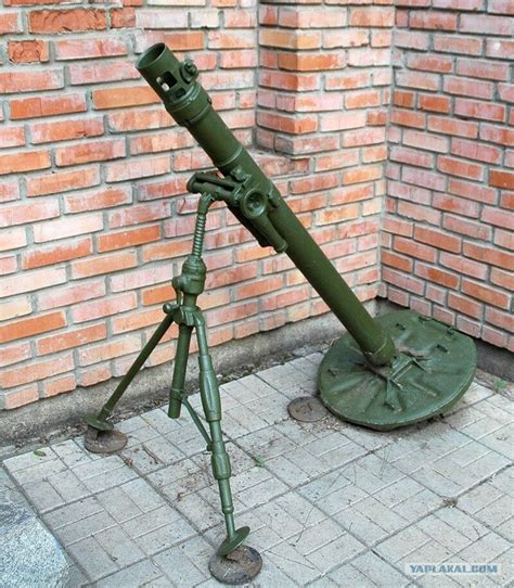 82-mm Soviet mortar mod . 1937 BM-37 in victory park of Orenburg ...