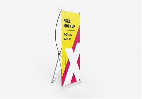 Free X-Banner Mockup PSD