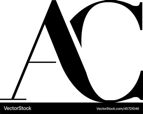 Ac logo Royalty Free Vector Image - VectorStock